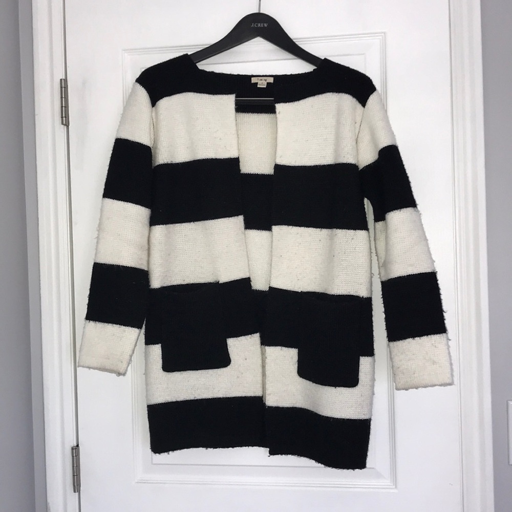 Black and white car coat